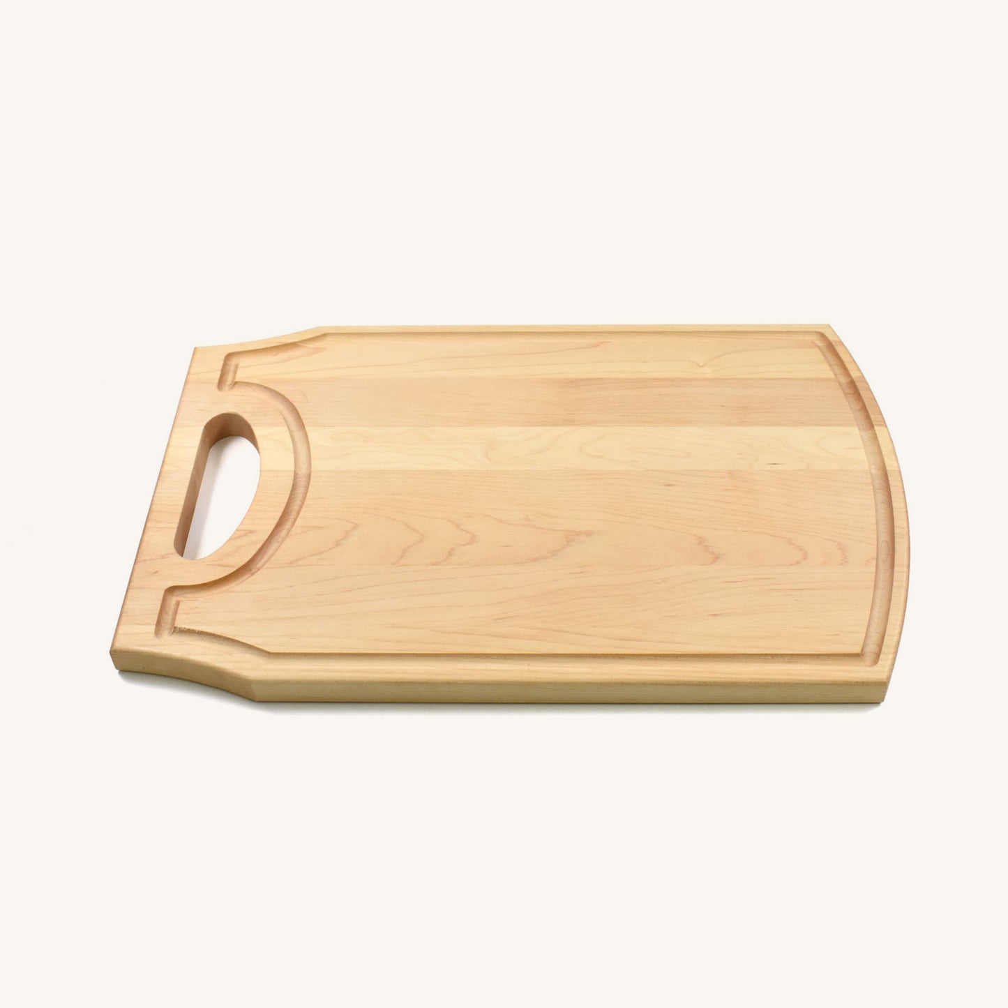 Large Wood Cutting Board with Handle and Juice Groove