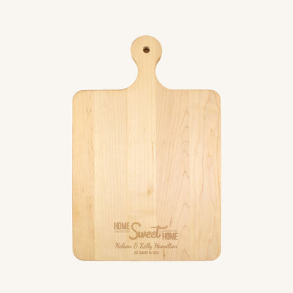 Wood Cutting Board with Rounded Handle