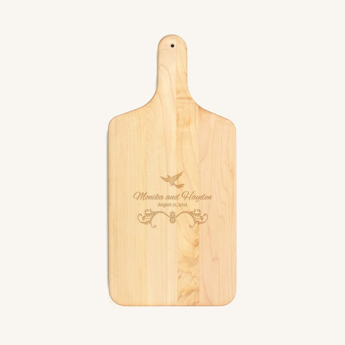 Wood Cutting Board with 4 Inch Handle