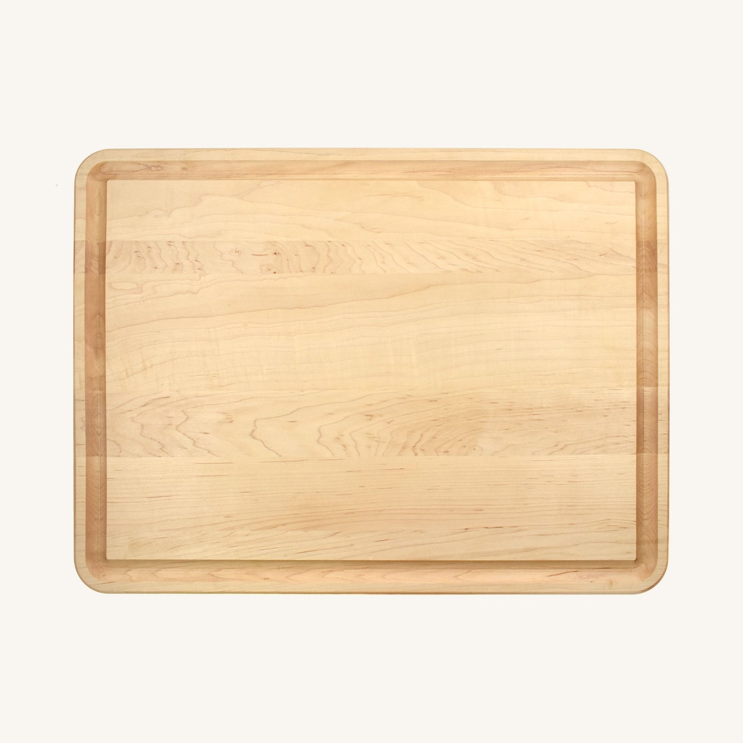 Large Flat Grain Butcher Board with Juice Groove