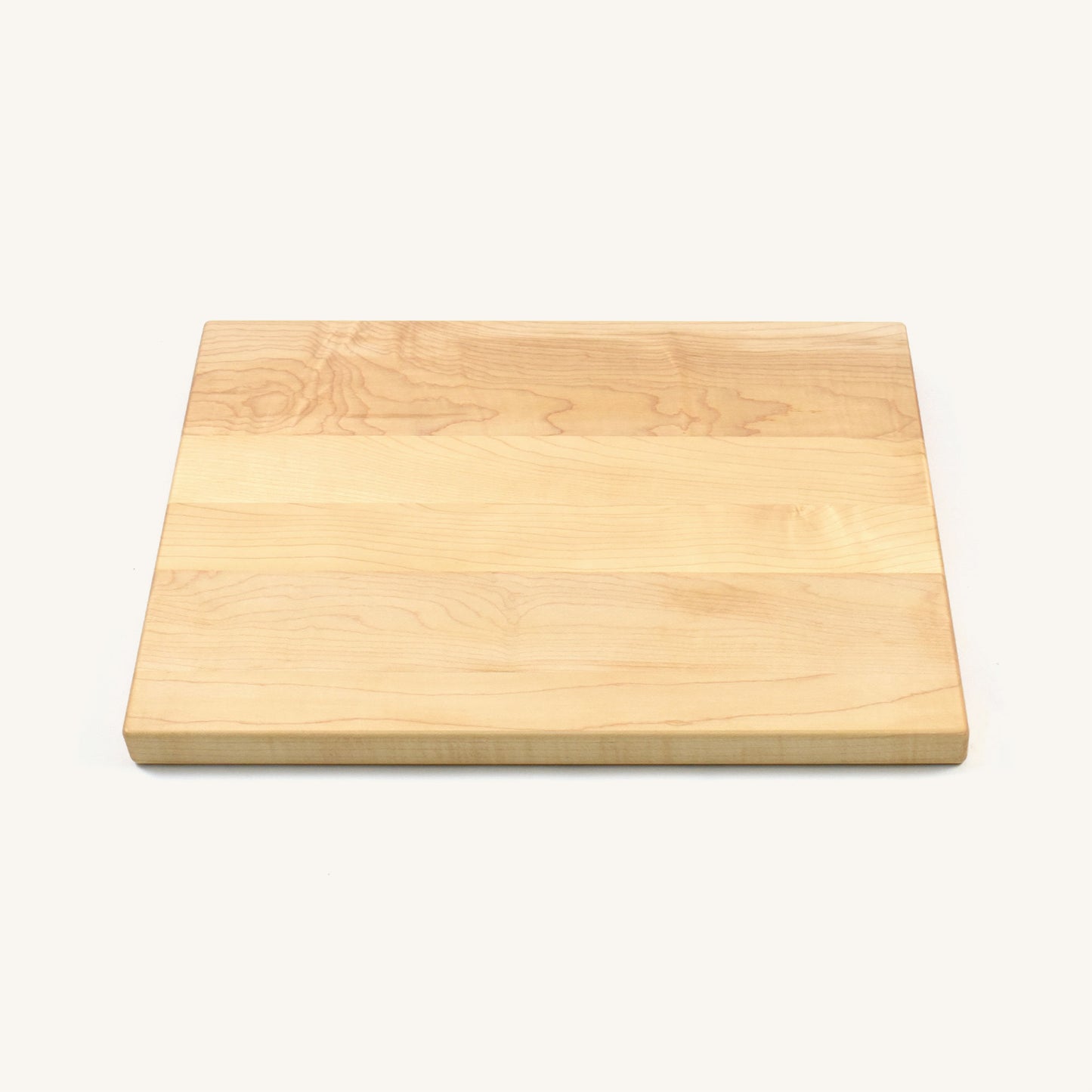 Tabla de cortar de madera con esquinas y bordes redondeados