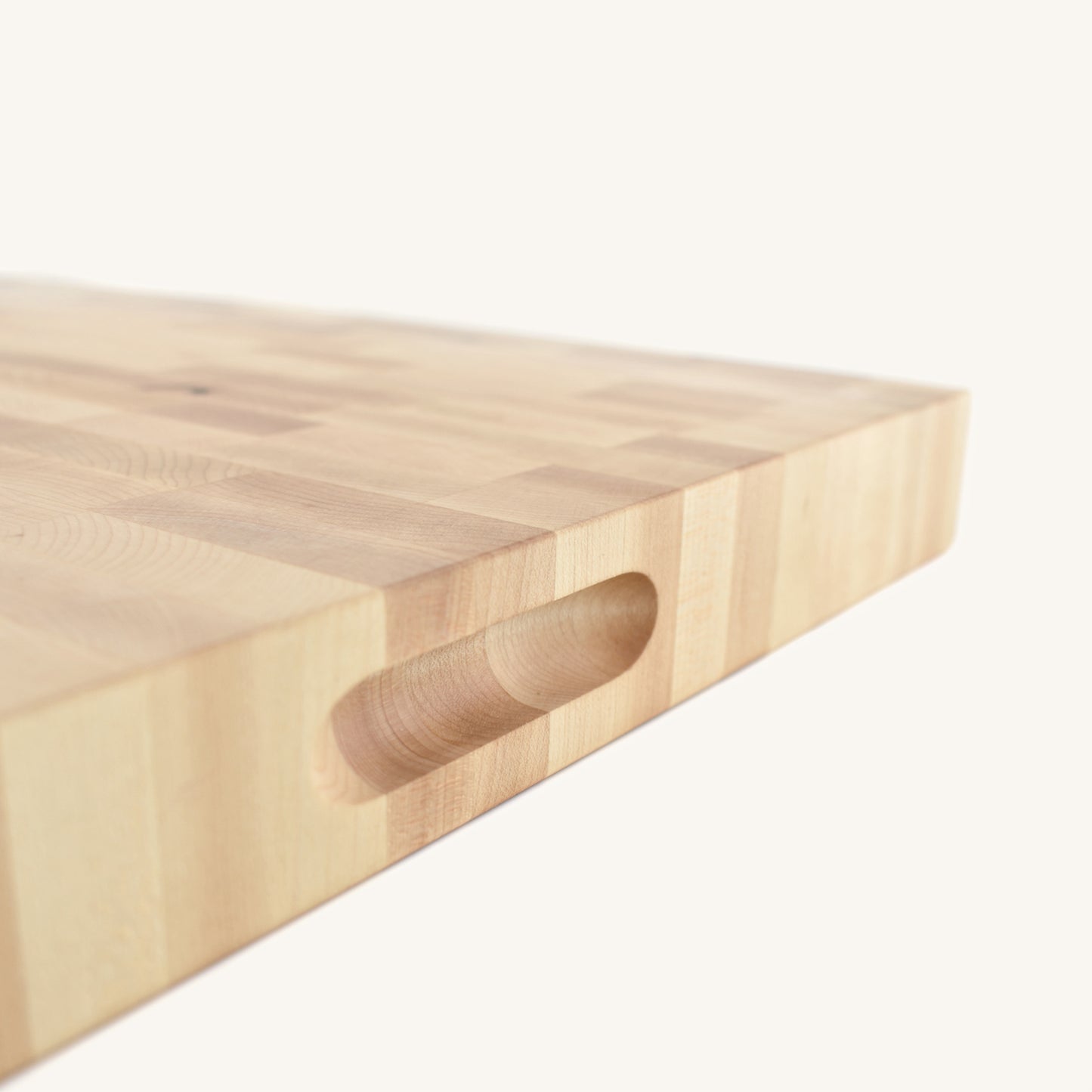 Large End Grain Butcher Block with Side Handle Indents