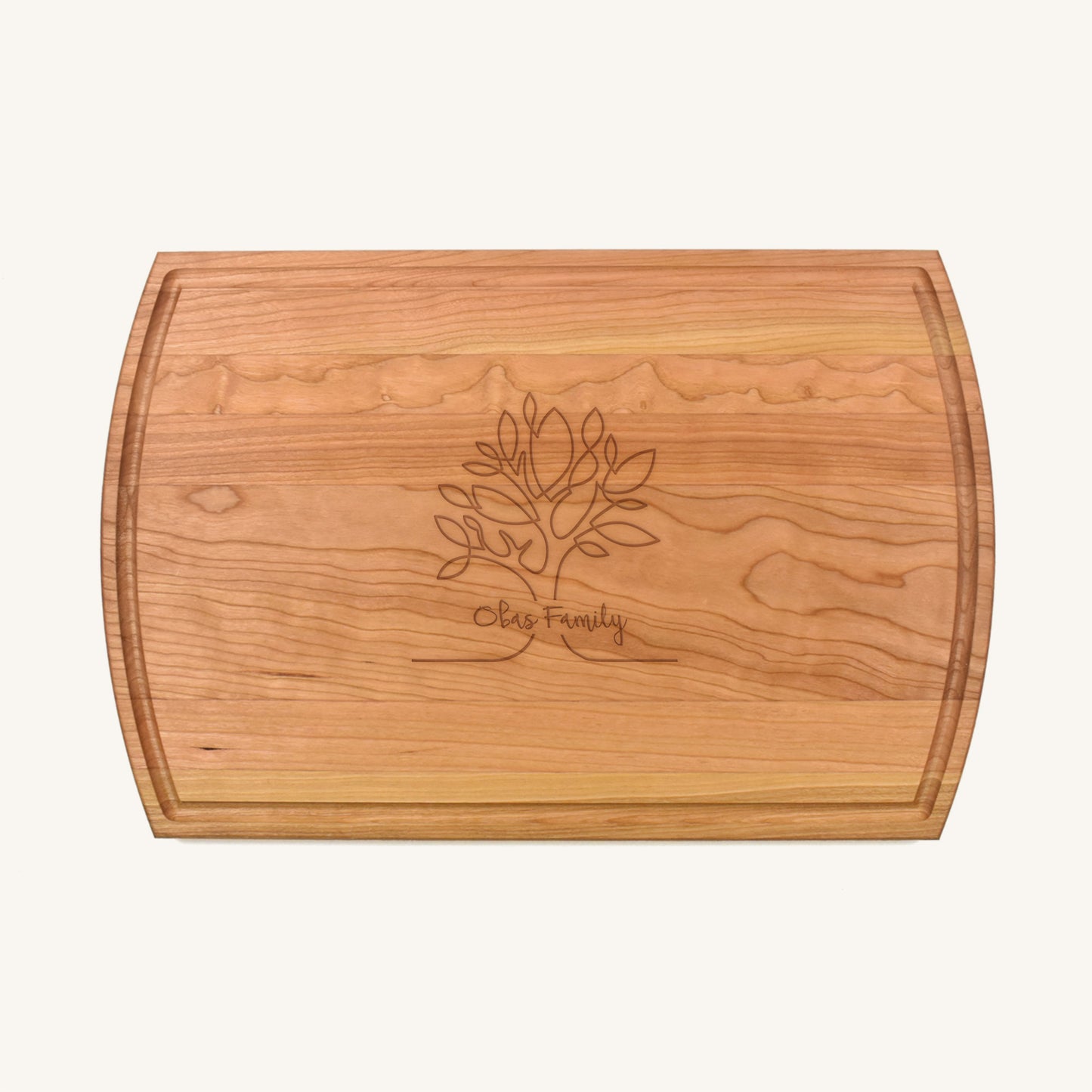 Large Wood Cutting Board With Juice Groove
