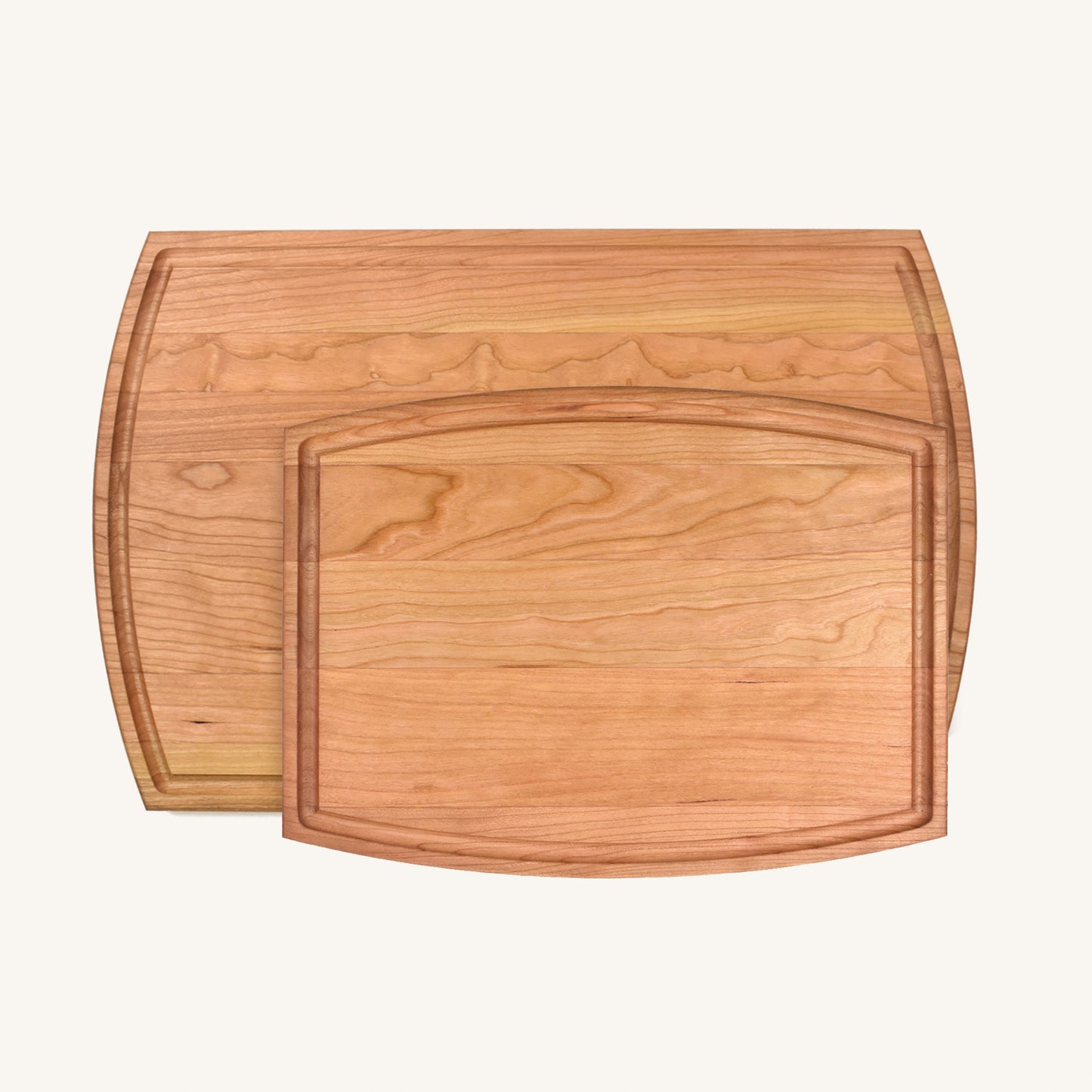 Bundle of Medium and Large Arched Wood Cutting Board