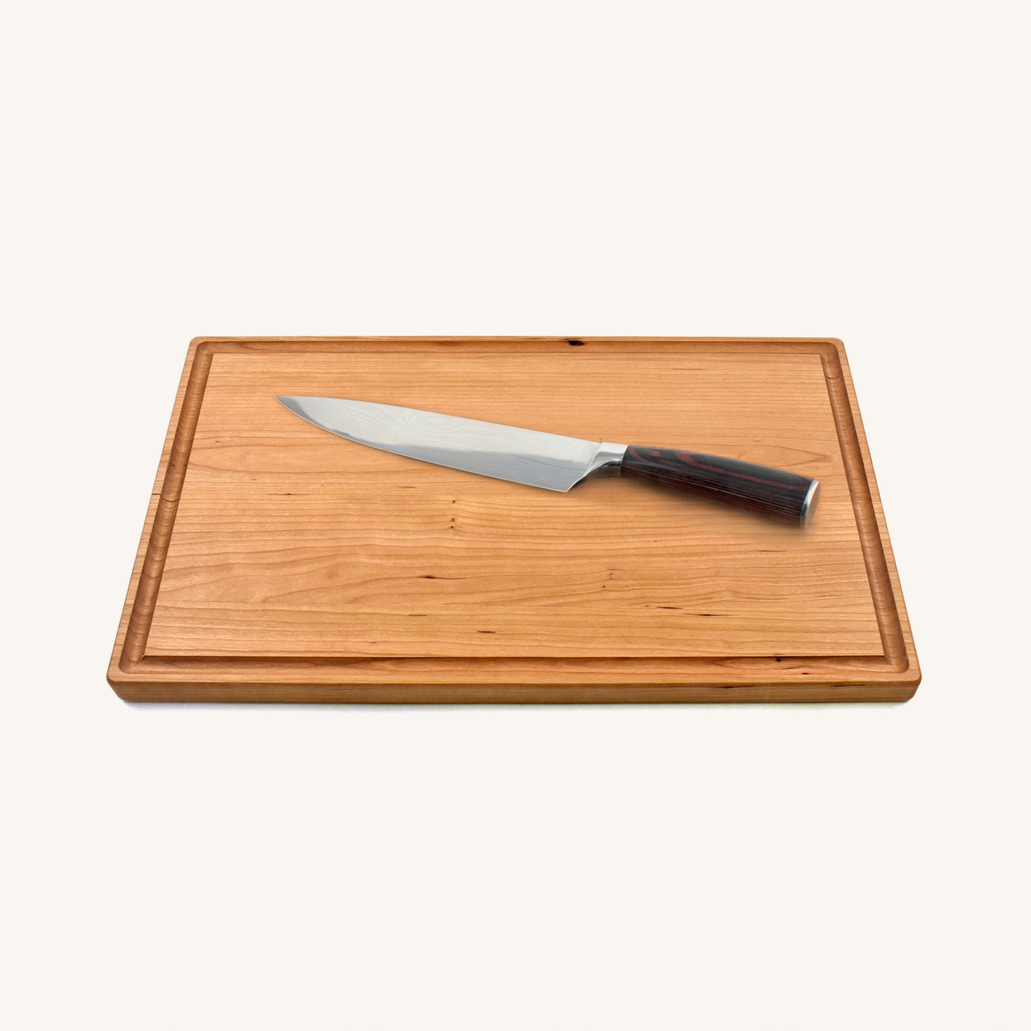 Paquete de tabla de cortar grande con cuchillo de chef