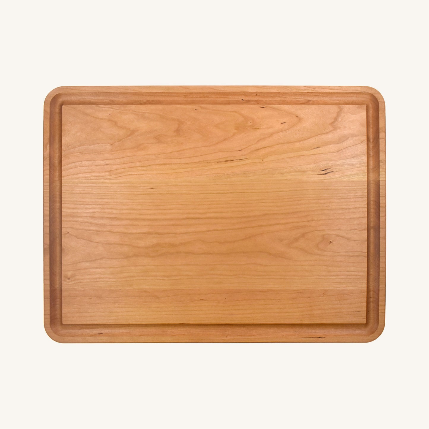 Large Flat Grain Butcher Board with Juice Groove