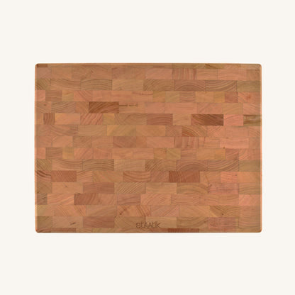 Medium End Grain Butcher Block with Side Handle Indents