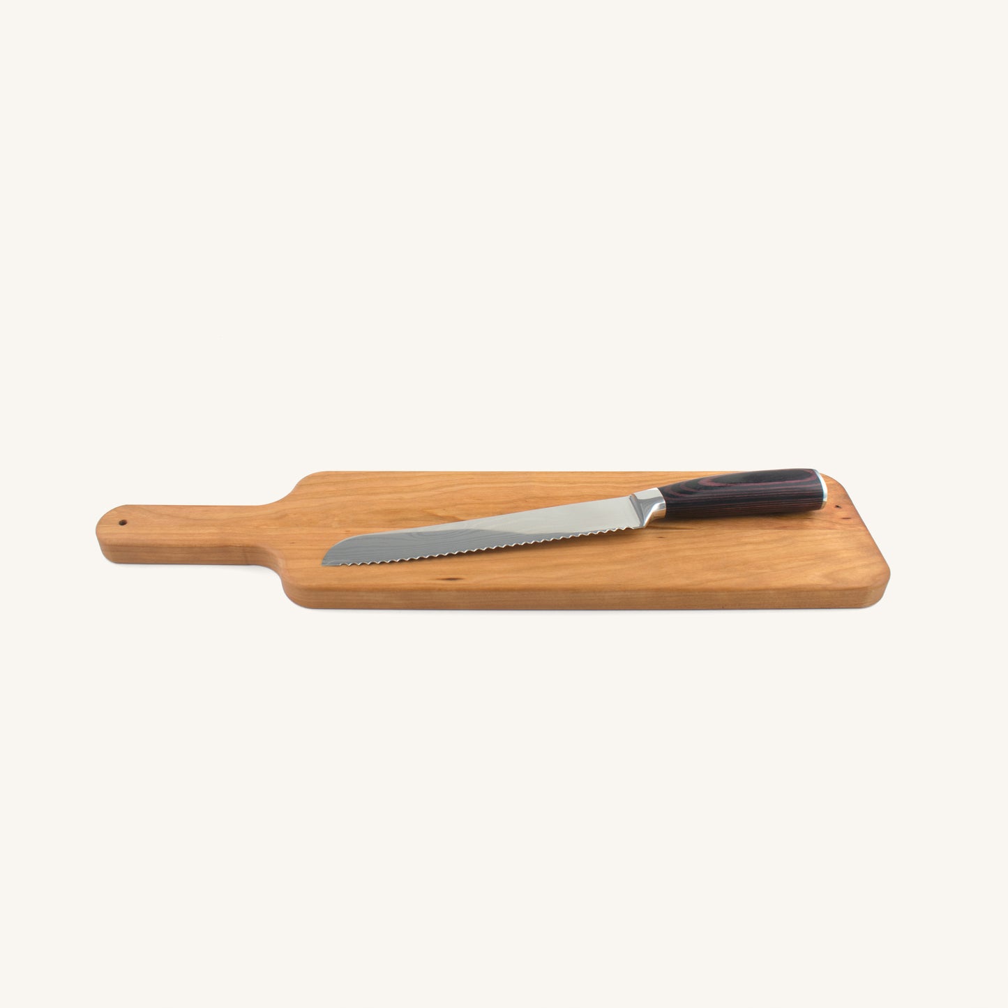 Paquete de tabla para baguette con cuchillo para pan